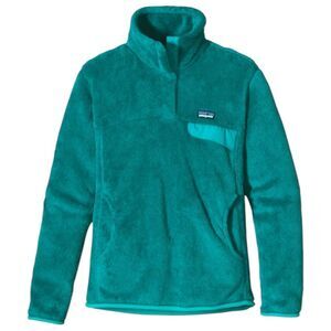 Patagonia Women's Re-Tool Snap-T Fleece Pullover Jacket Teal Green Tidal Teal XS